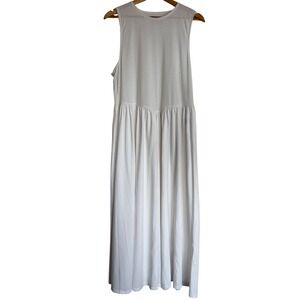American Eagle Pointelle Sleeveless Maxi Dress White Womens XXL Cottagecore